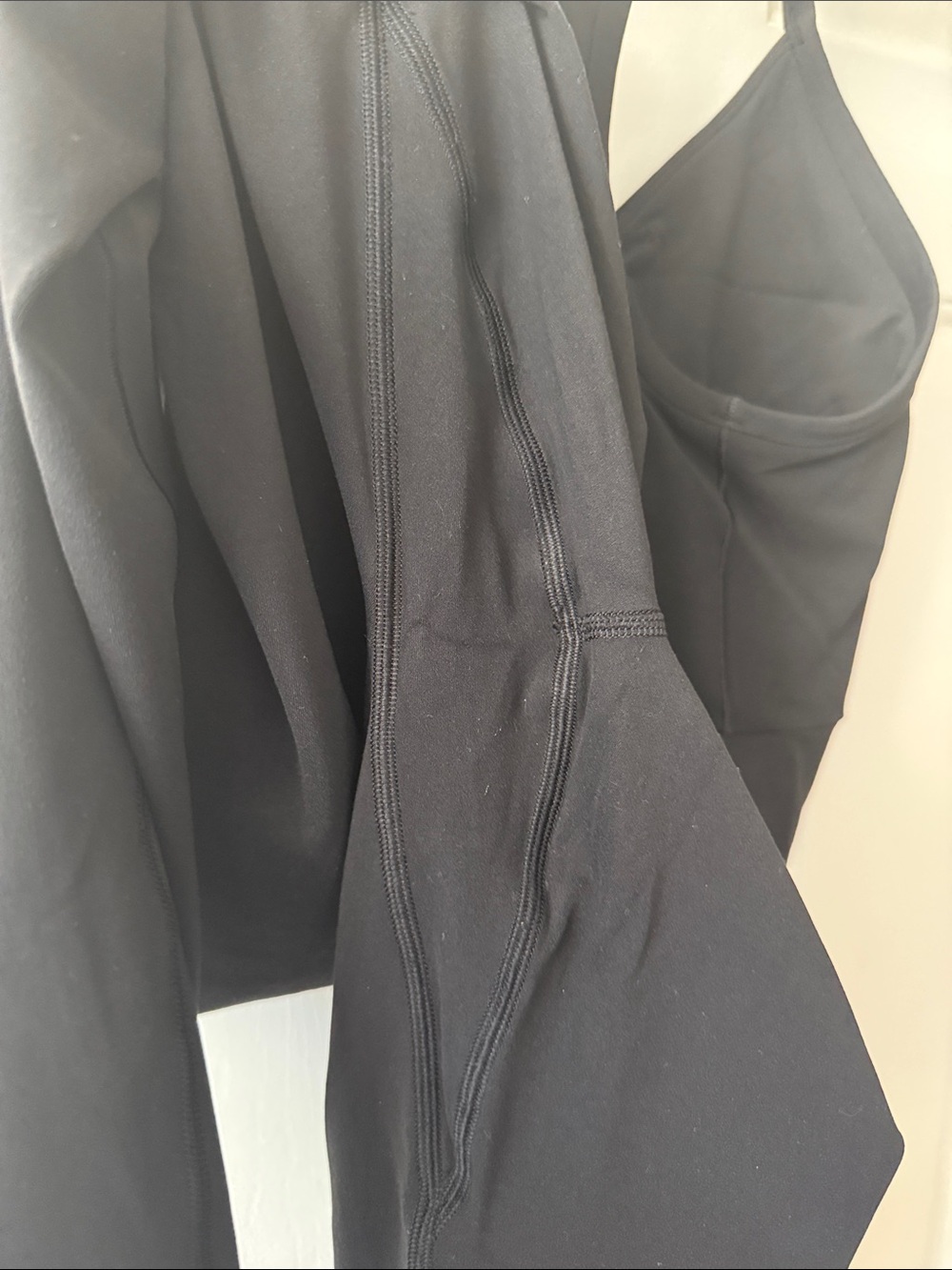 Athleta Transcend 7/8 Strappy Bodysuit in Black M - Picture 7 of 10